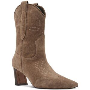 Steve Madden Womens  Josefine Blade Heels Western Dress Booties Brown Size 6 NIB
